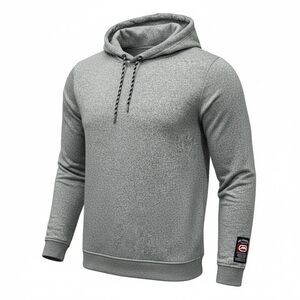 Ecko Unltd Heather Gray Hoodie Mens XL Minimal Streetwear Essential Pullover NWT